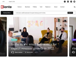 Kiante — это стильный и продуманный шаблон